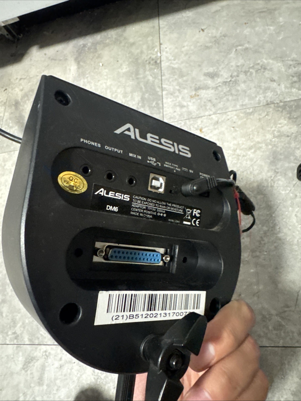 Alesis DM6 Drum Module Replacement Unit Module w/ Cable Harness & Power Adapter