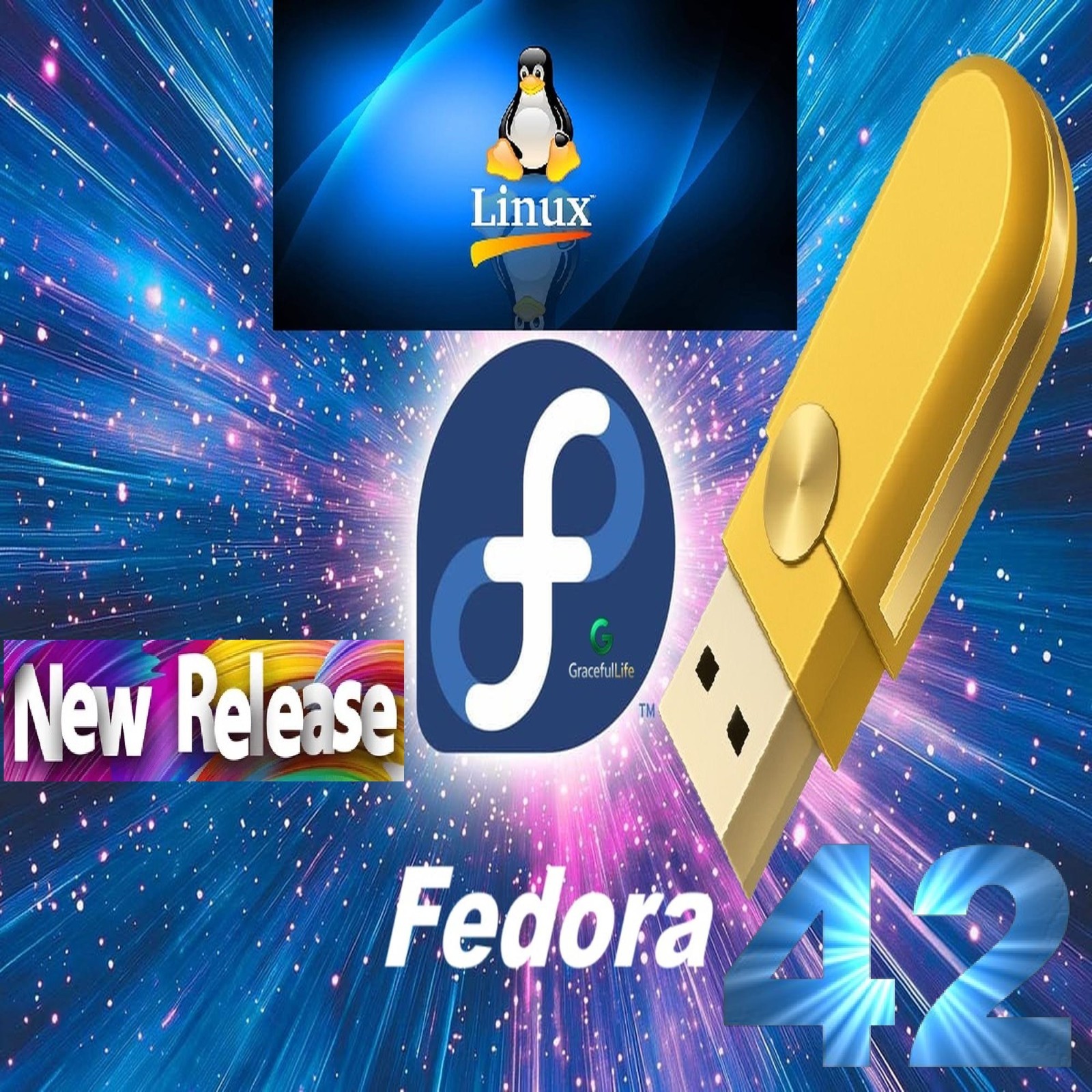 Fedora Linux 42 Install Bootable Live OS Software Fast & Secure ~ You Choose OS