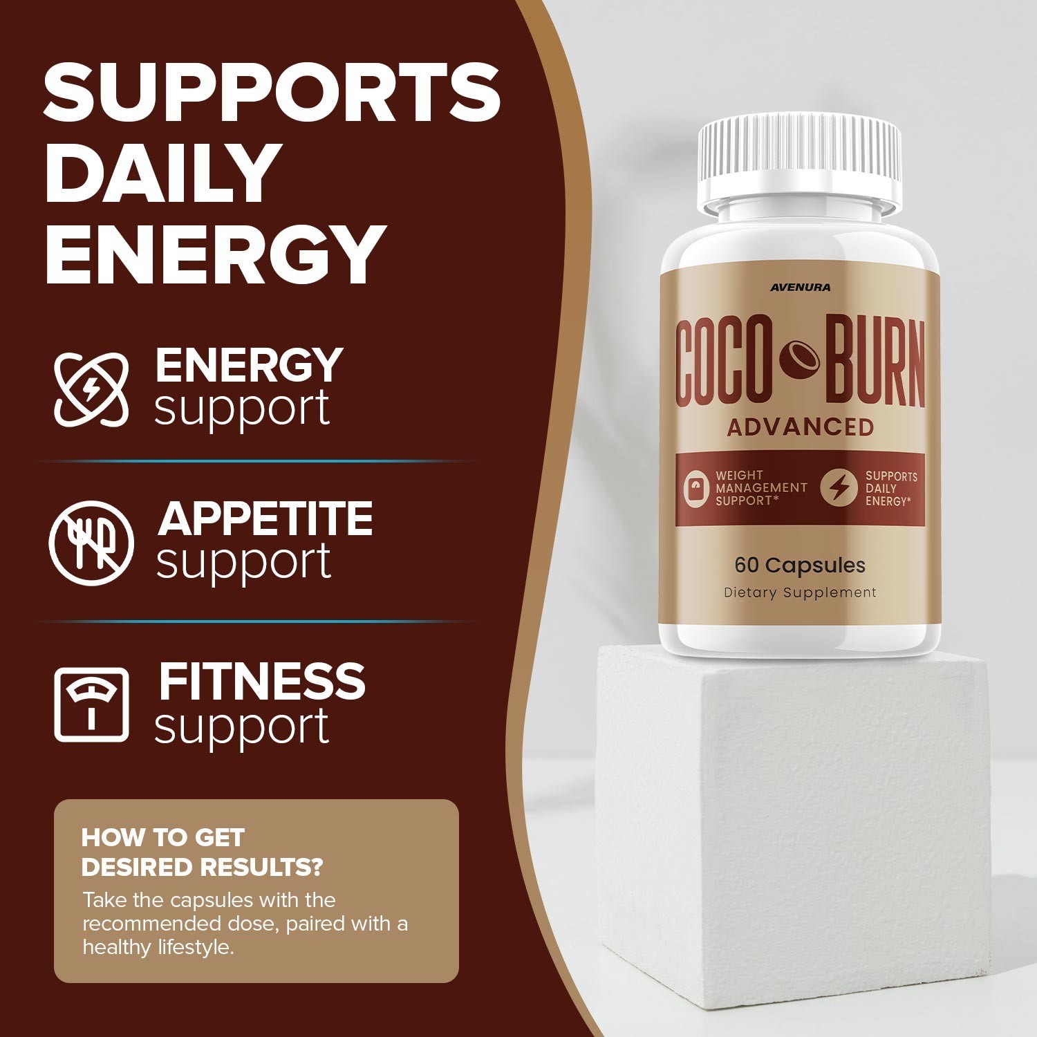 (3 Pack) Coco Burn – Cocoburn Advanced Capsule Supplement Pills Daily Health