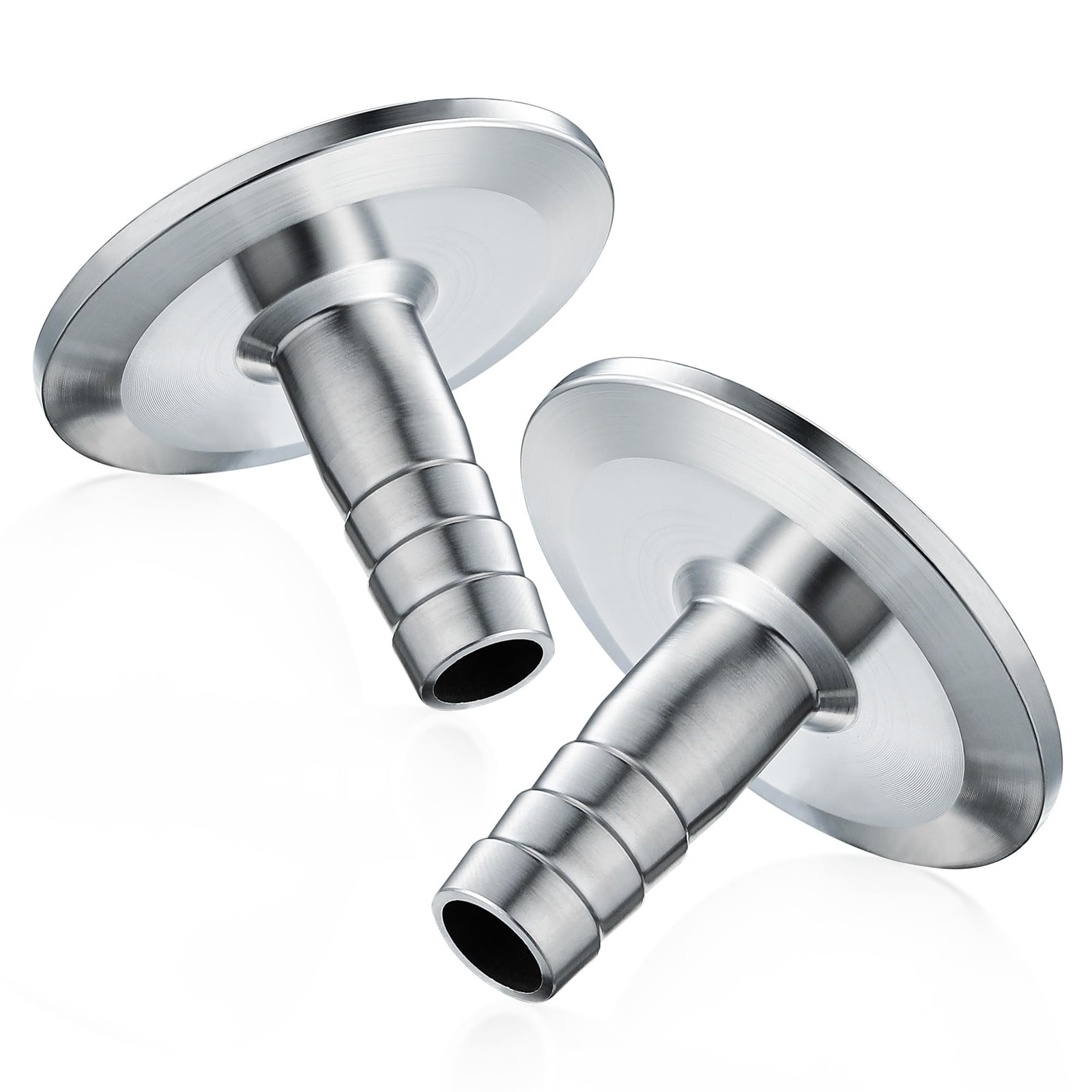Leingar 2 Pack 1.5" Tri Clamp to 1/2" Hose Barbed Adapter 304 Stainless Steel...