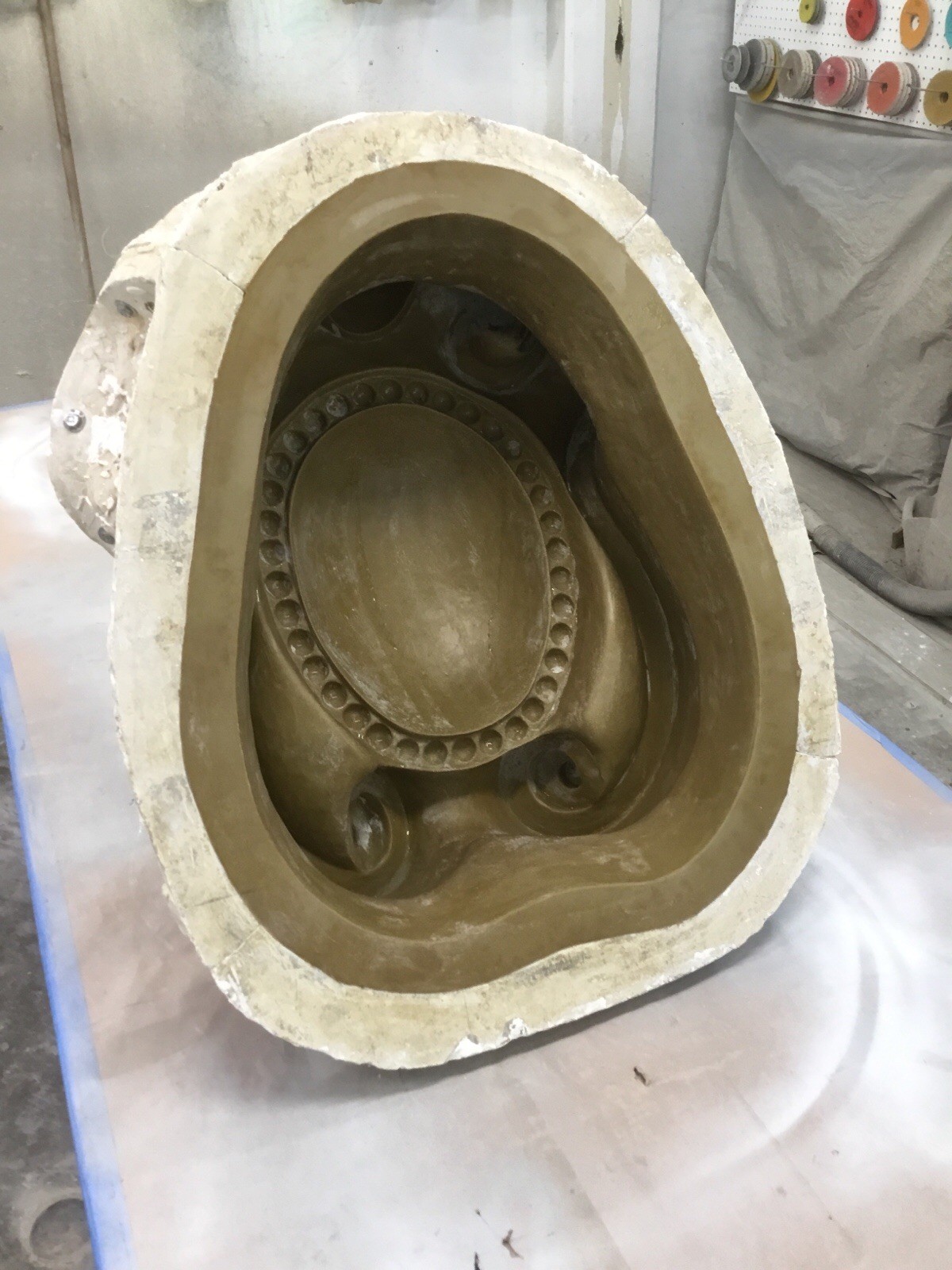 Architectural Shield Mold For Concrete And Plaster