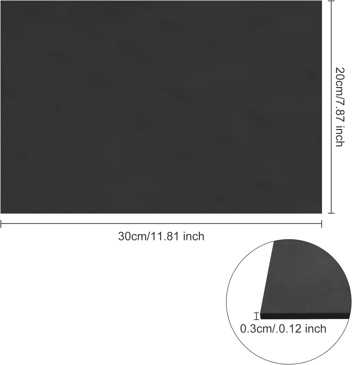 5 Sheets 3mm Black PVC Foam Sheet A4 Lightweight Rigid Foam, Sand Table Model...