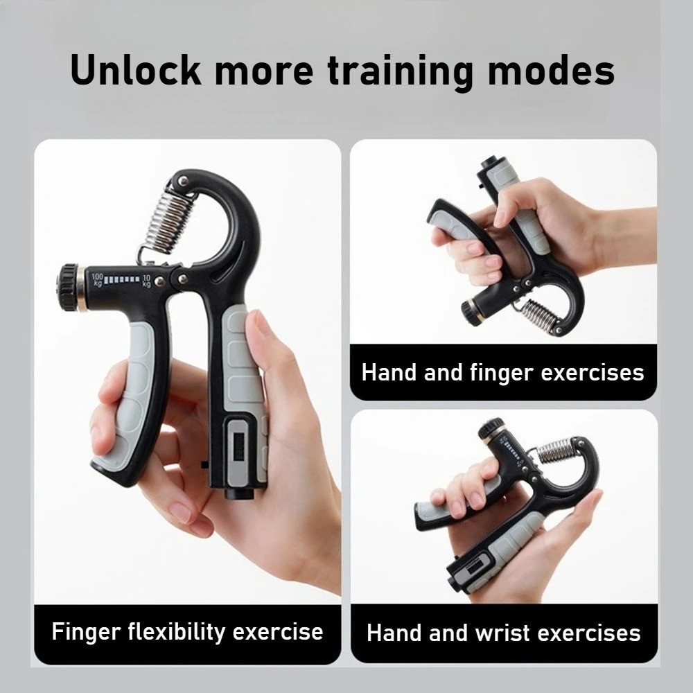 Hand Grip Strengthener Adjustable Resistance Forearm Trainer Exercise Tool