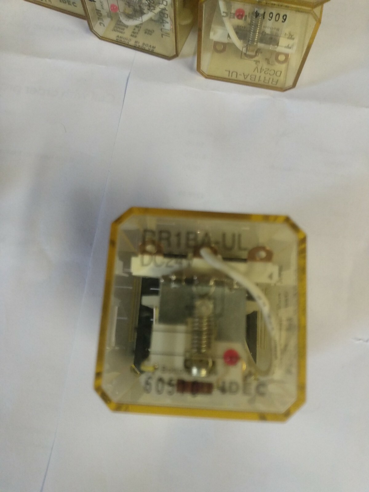 Lot Of 9 Idec Relays RR1BA-UL DC24V  New No Box