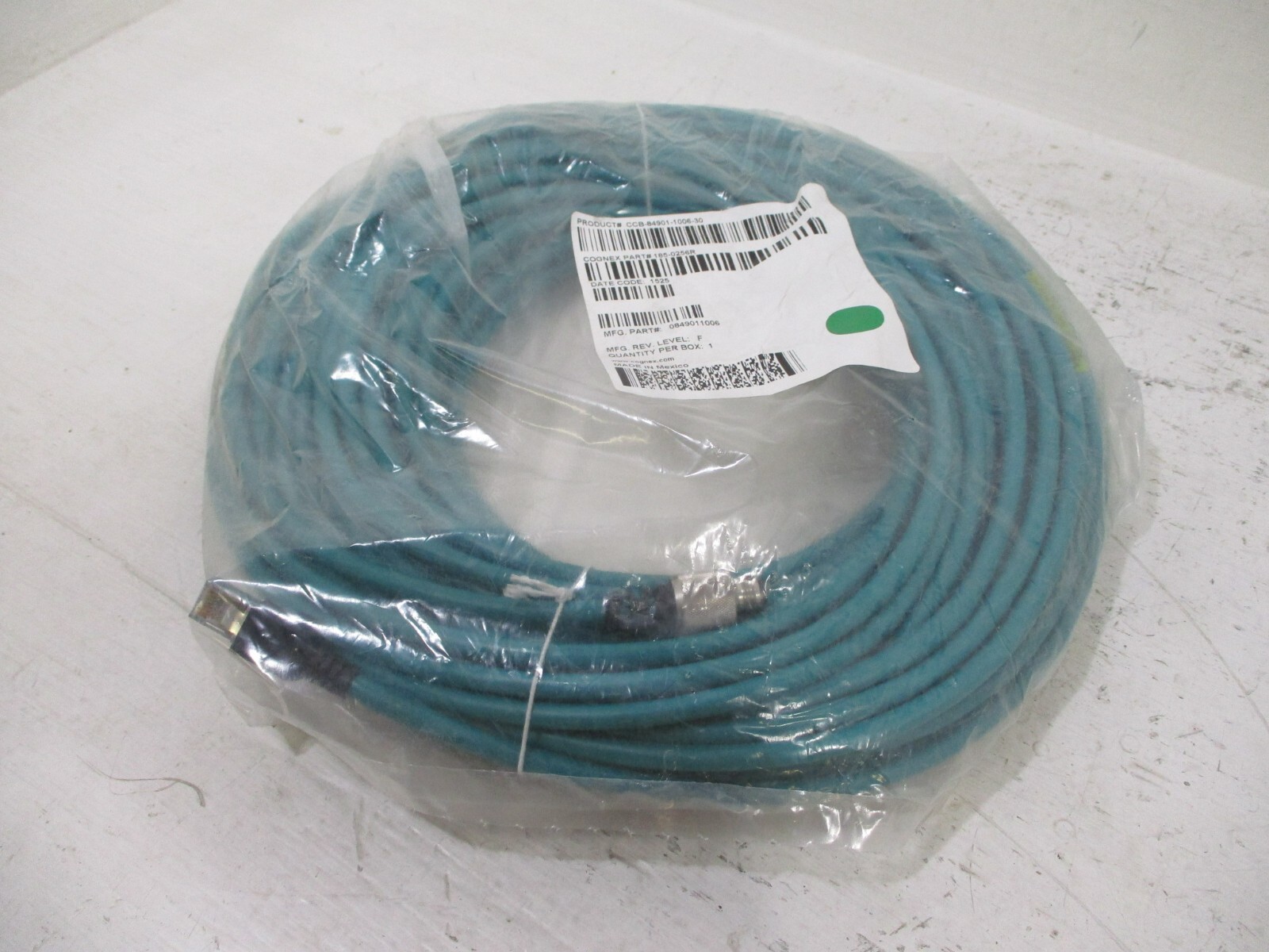 NEW Cognex 185-0256R Ethernet Cable CCB-84901-1006-30 Level F