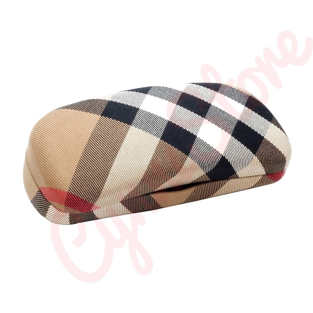 Burberry Universal Plaid Large Hard Case for Sunglasses w/ Cleaning Cloth & Box