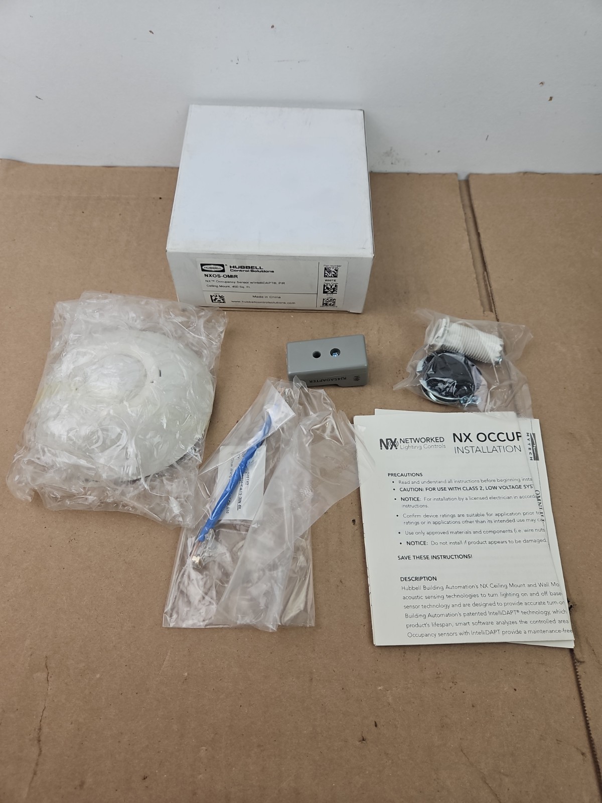 Hubbell NXOS-OMIR NX OCCUPANCY SENSOR W/ INTELLIDAPT 450 SQ FT NEW
