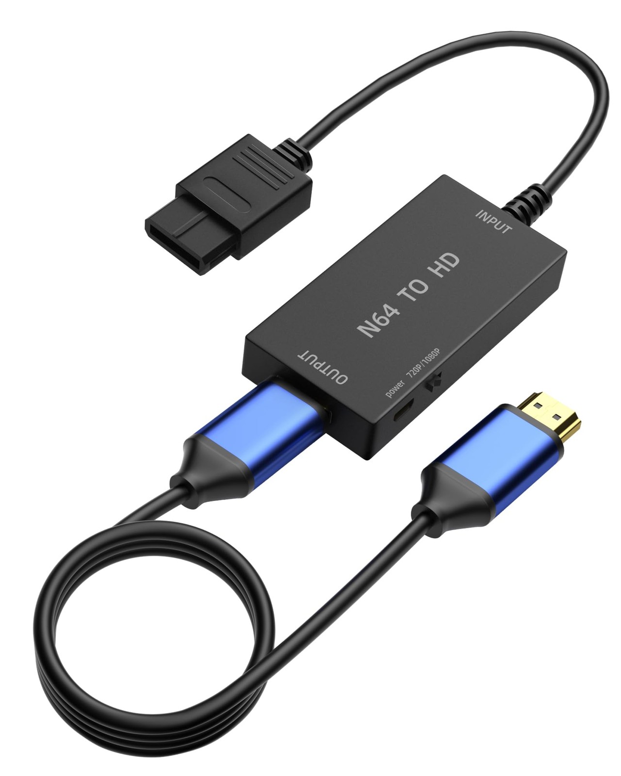 TriverseTech HDMI Converter for N64, Gamecube, SFC & SNES – Convert Black