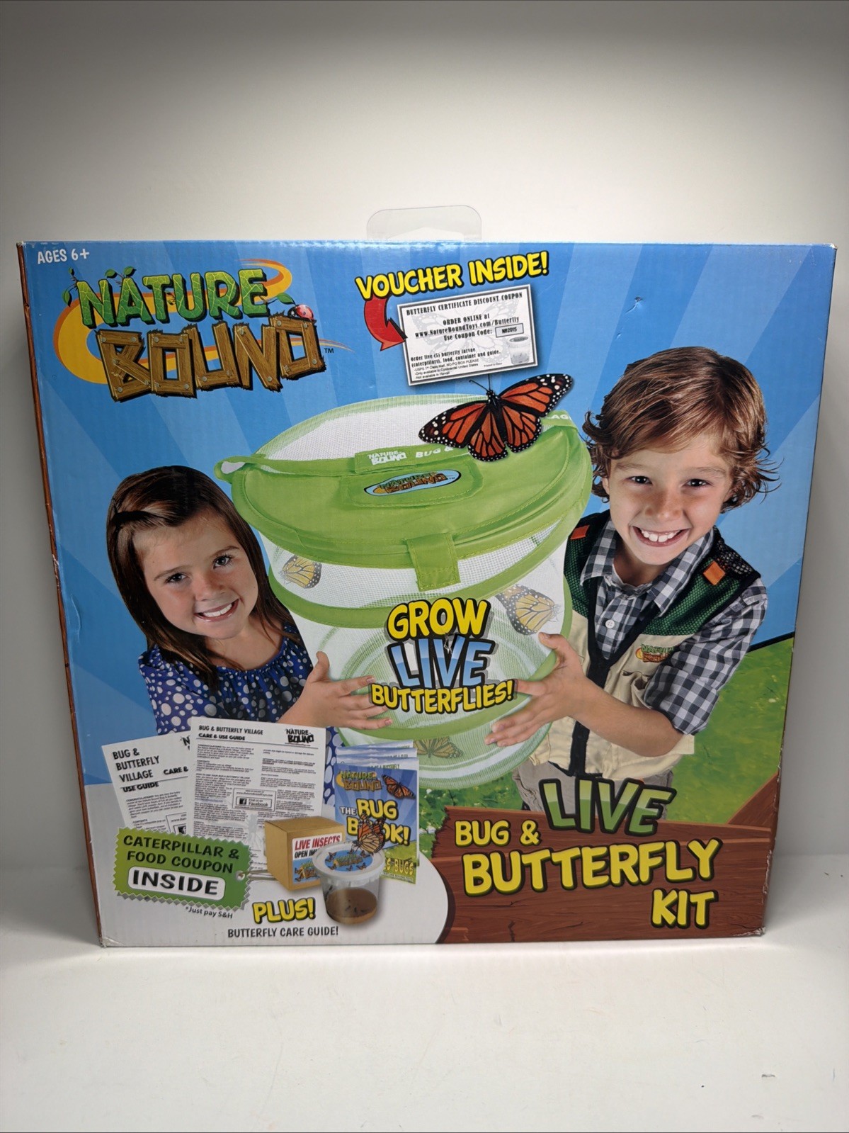 Butterfly Growing Kit Live Caterpillar To Butterfly Project Set NEW