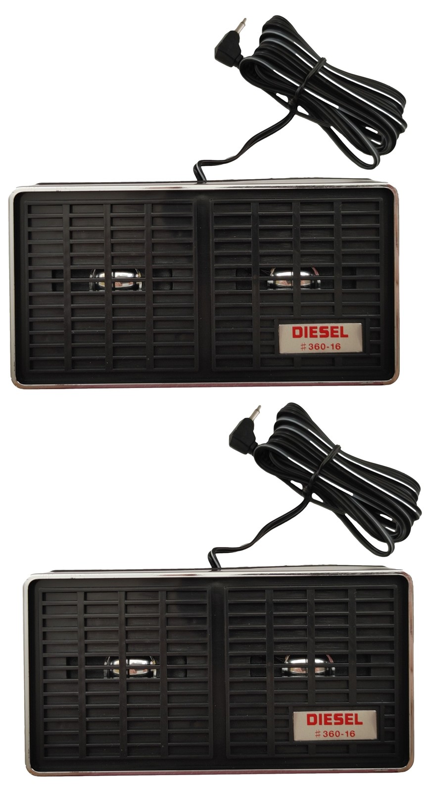 2 Lot Diesel 360-16 Visor Mount Extension External Speakers for CB Radio