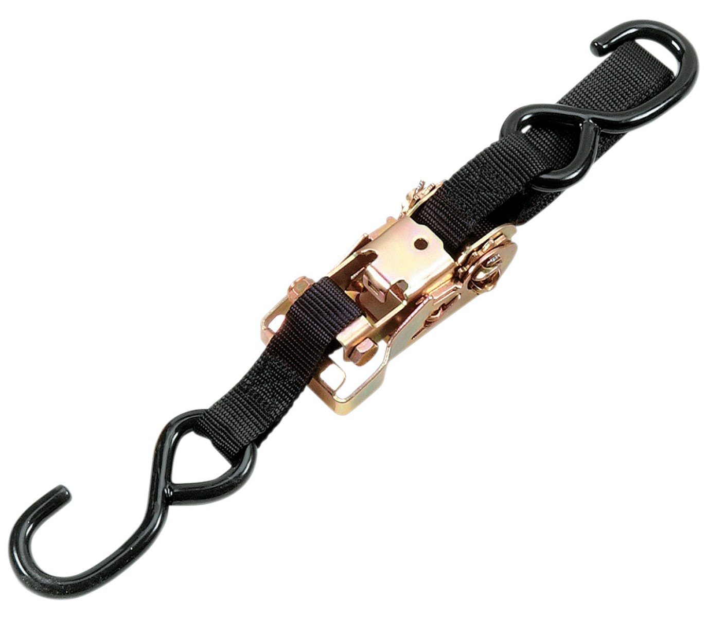 Parts Unlimited 131022 1" x 6ft Heavy-Duty Ratchet Black Tie Down
