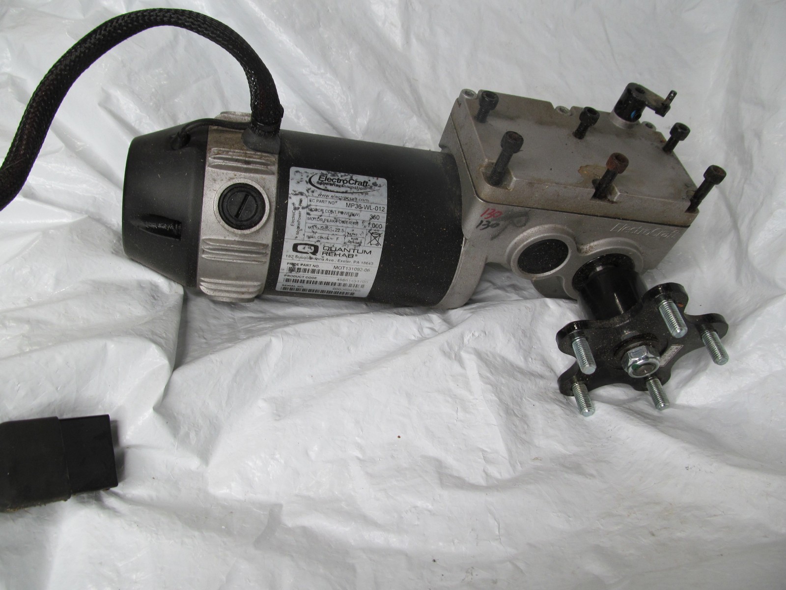 Right Motor from Quantum Q6 Edge Wheelchair