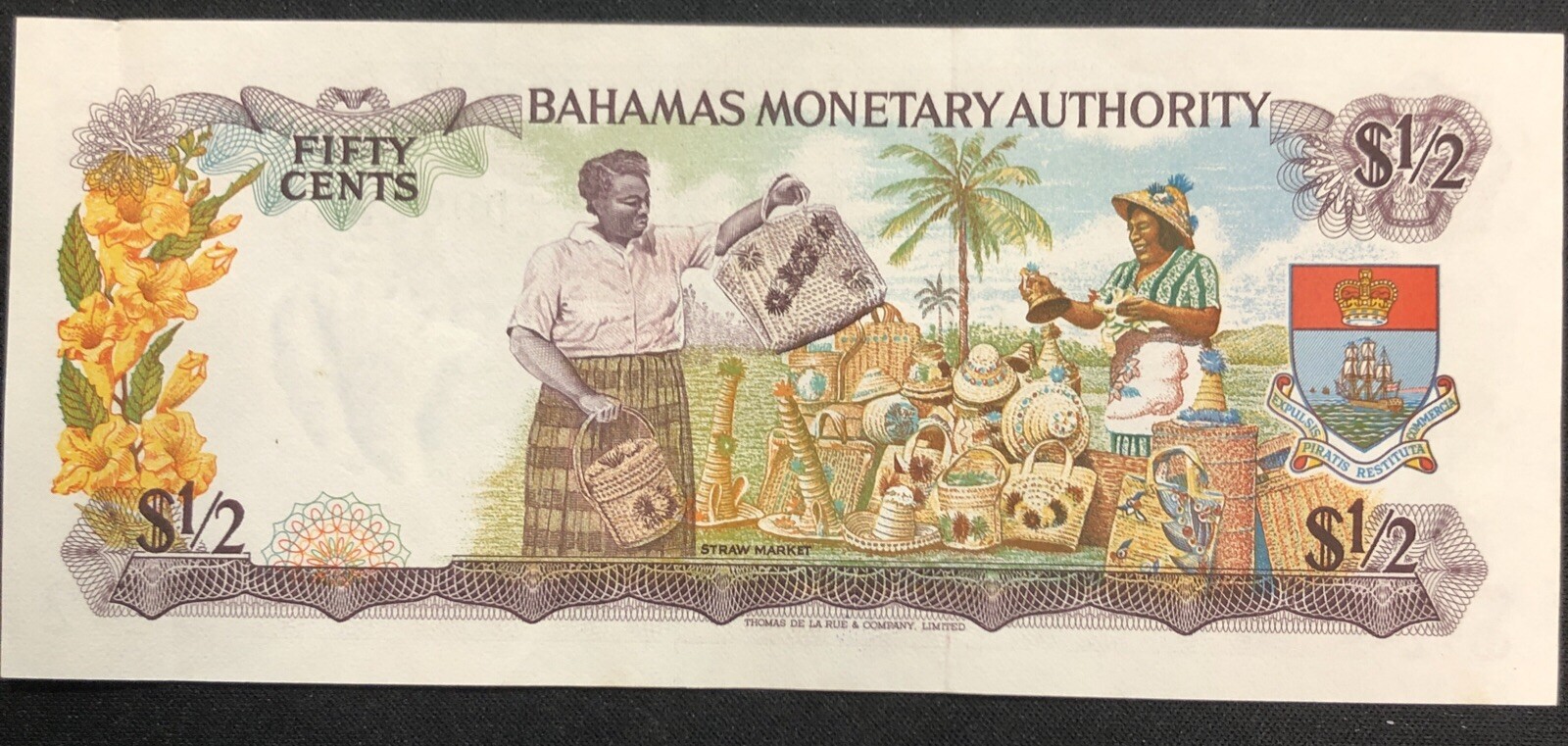 1968 Bahamas 1/2 dollar note XF - ENN Coins