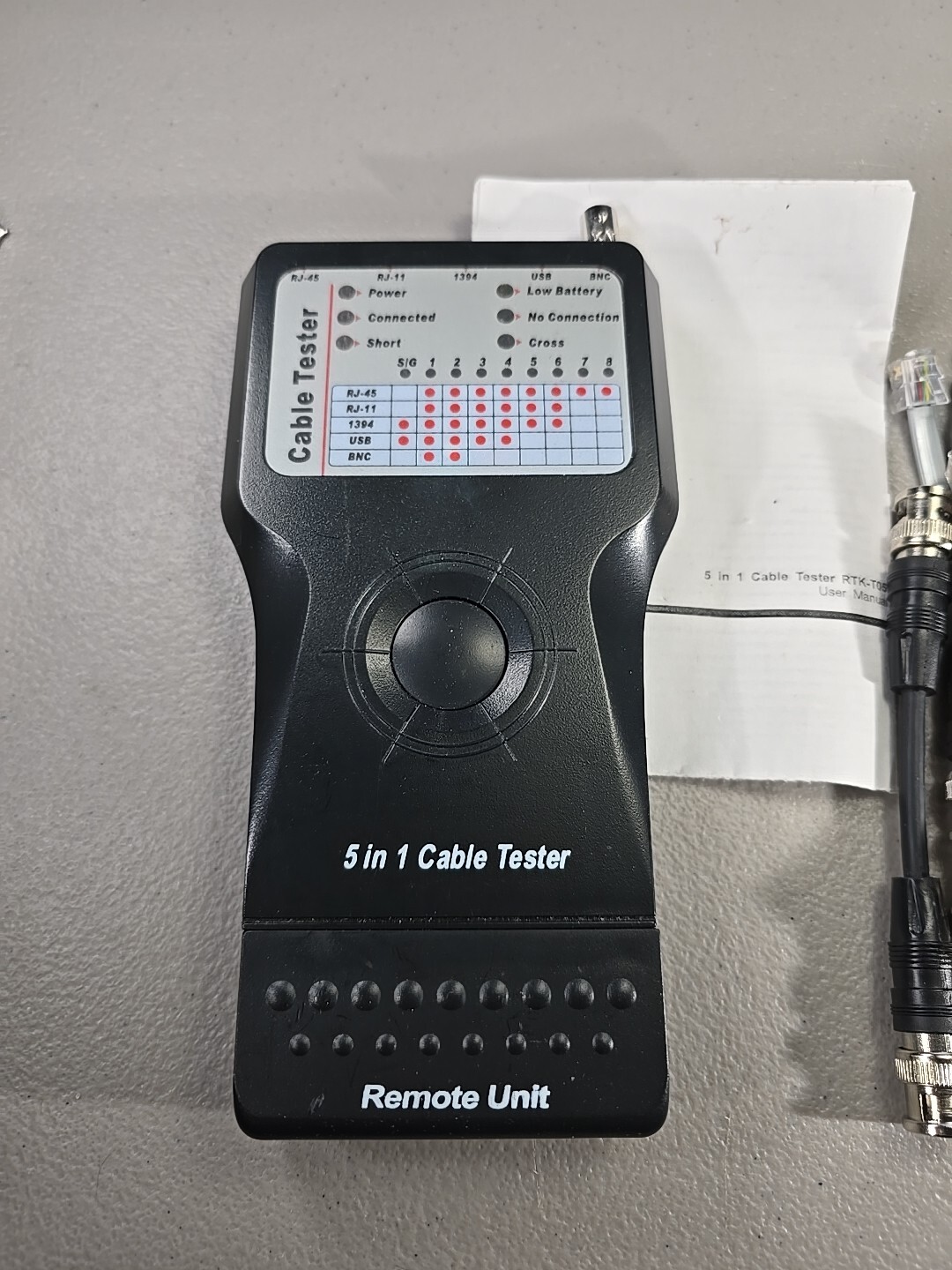 Rosewill RTK-T05 5 in 1 Cable Tester & Carry Bag