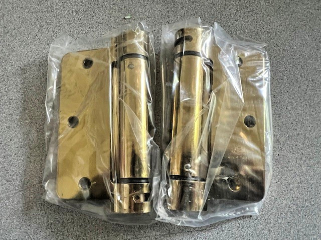 2 EACH BOMMER 4311 3.5 X 3.5 632  1/4" RADIUS CORNER US3 MADE IN USA POL BRASS