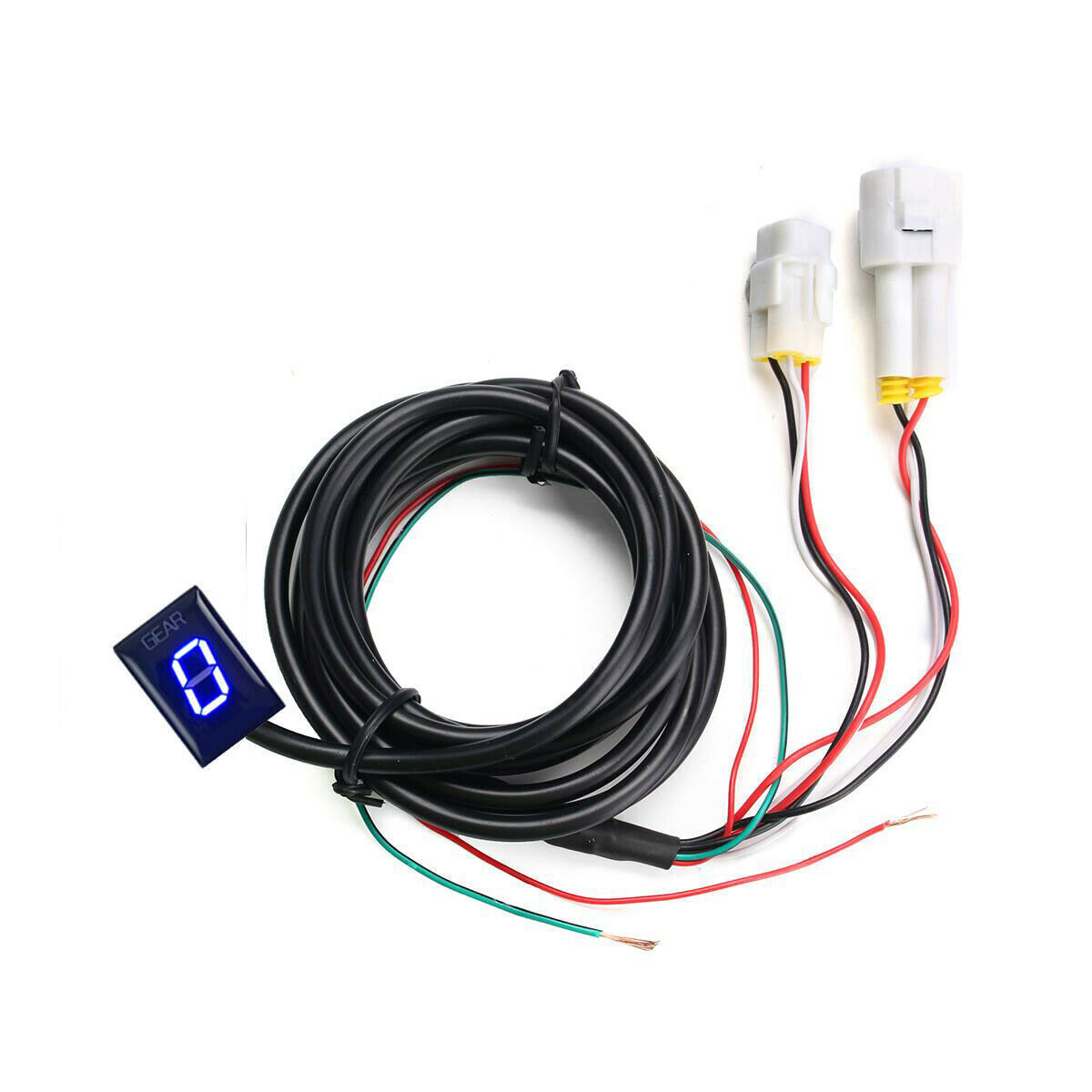 Motorcycle Blue LED Gear Indicator For YAMAHA YZF R1 R6 FZ8 Mt03 MT-01 Fzs600