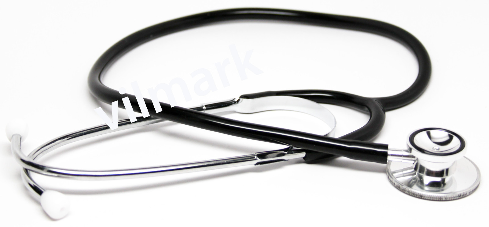 Professional Dual Head Student Doctor Nurse Classical Stethoscope BLACK A02