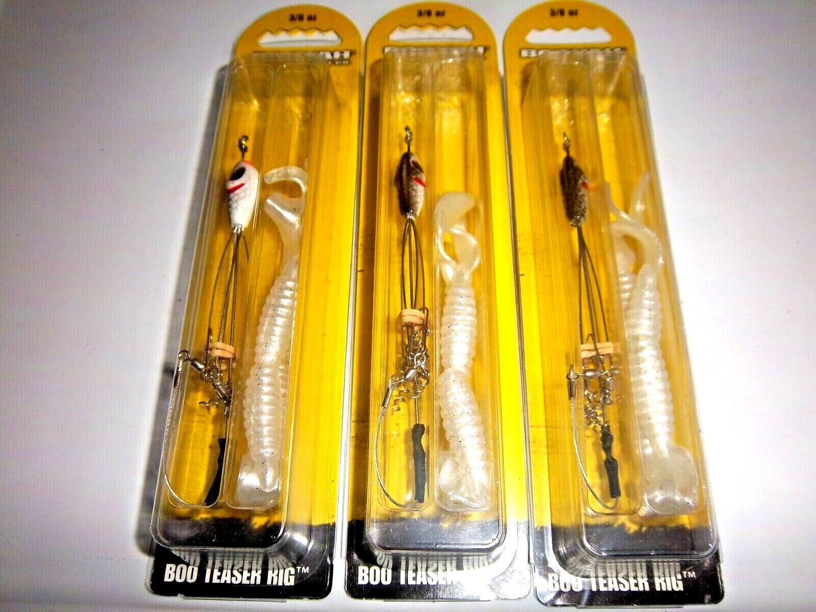 (LOT OF 3 PACKS)-BOOYAH BOO TEASER RIGS - 3/8 OZ  ALPINE (BYBTR38685) GREAT DEAL