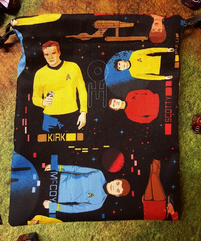 Star Trek The Original Series Characters dice bag, card bag, makeup bag