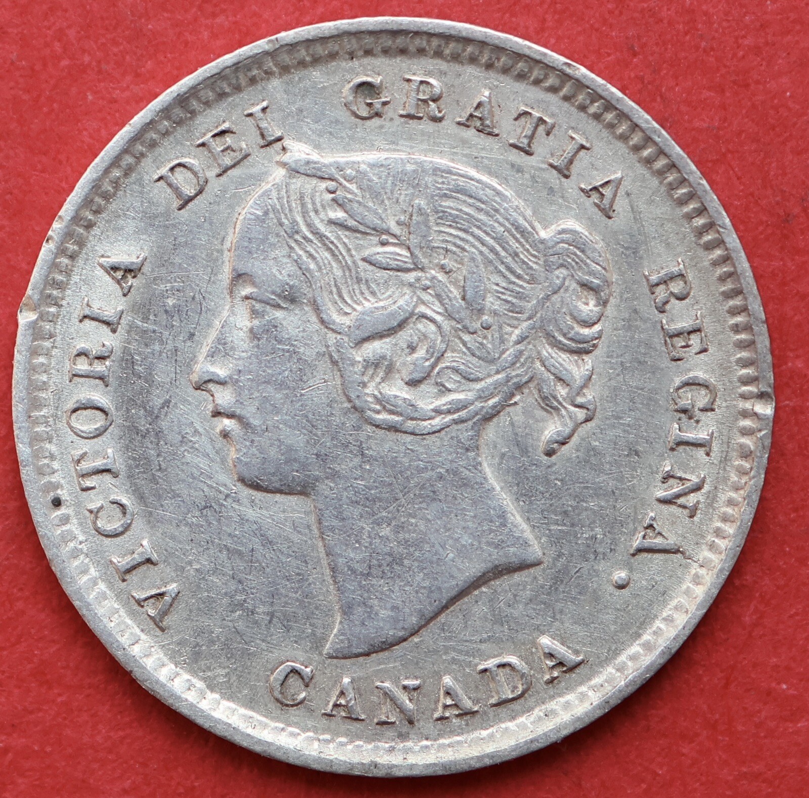 1892 Canada 5 Cents Obverse 2 - EF - Lot#11084