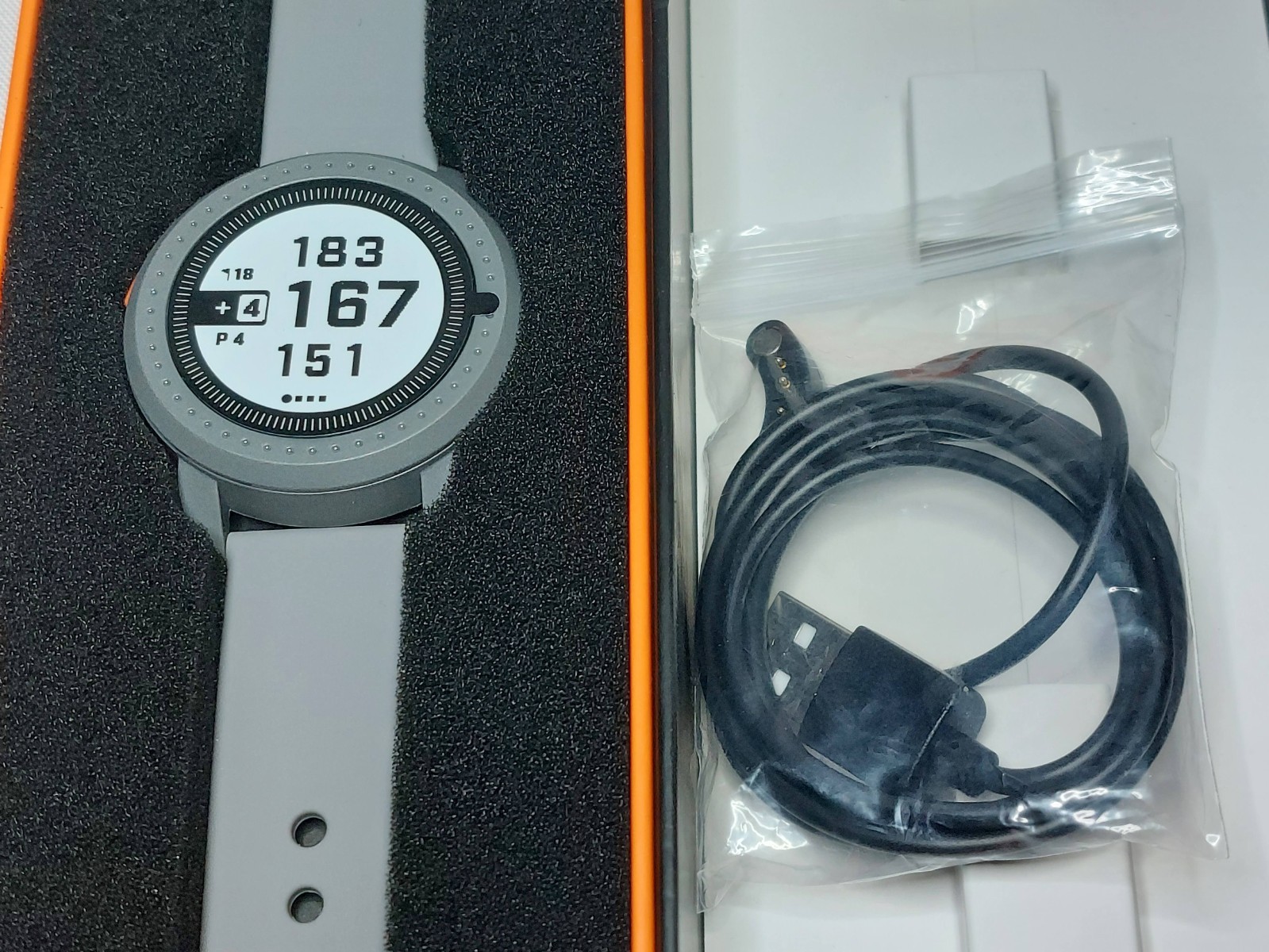 Bushnell iON Edge Golf GPS Rangefinder Watch Gray Open Box with Charger