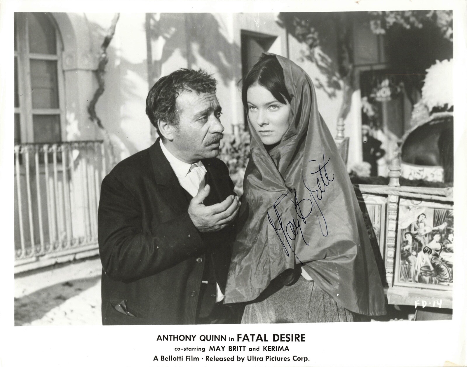 May Britt Fatal Desire Actress Signed Autograph 8 x 10 Photo PSA DNA *78