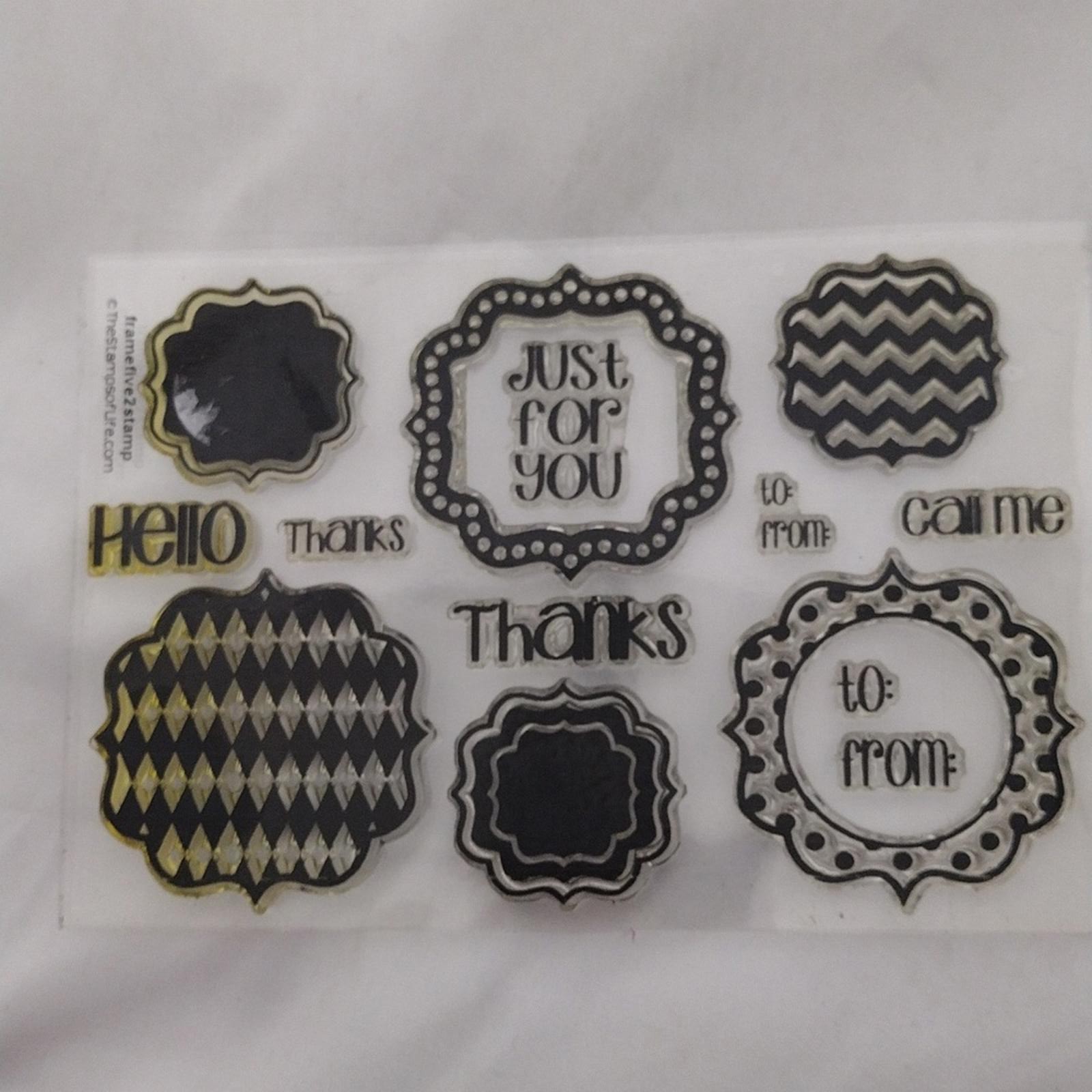 Bundle Of 6 Animal And Misc Clear Stamp Sets