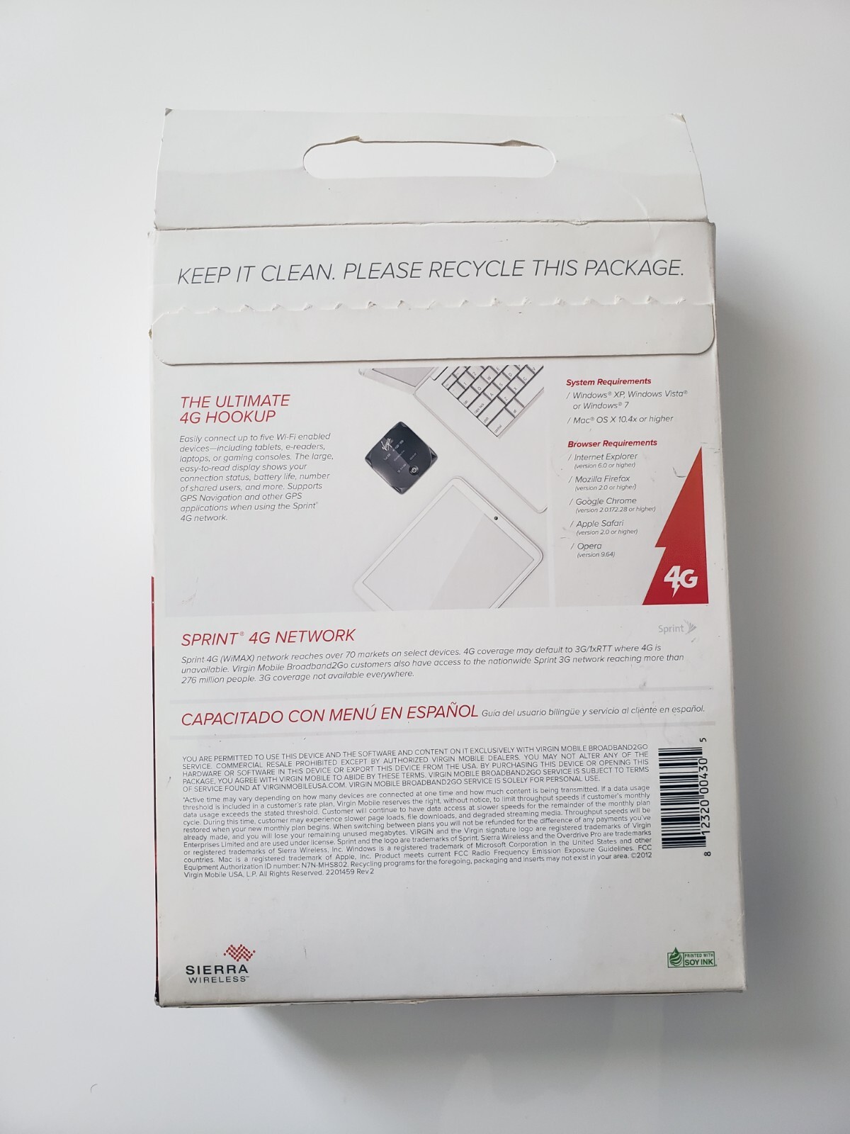 Virgin Overdrive Pro 3G 4G Mobile HOTSPOT