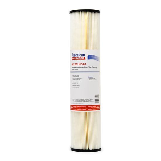 American Plumber W20CLHD20 20 Micron 20x4.5 Whole House Pleated Sediment Filter