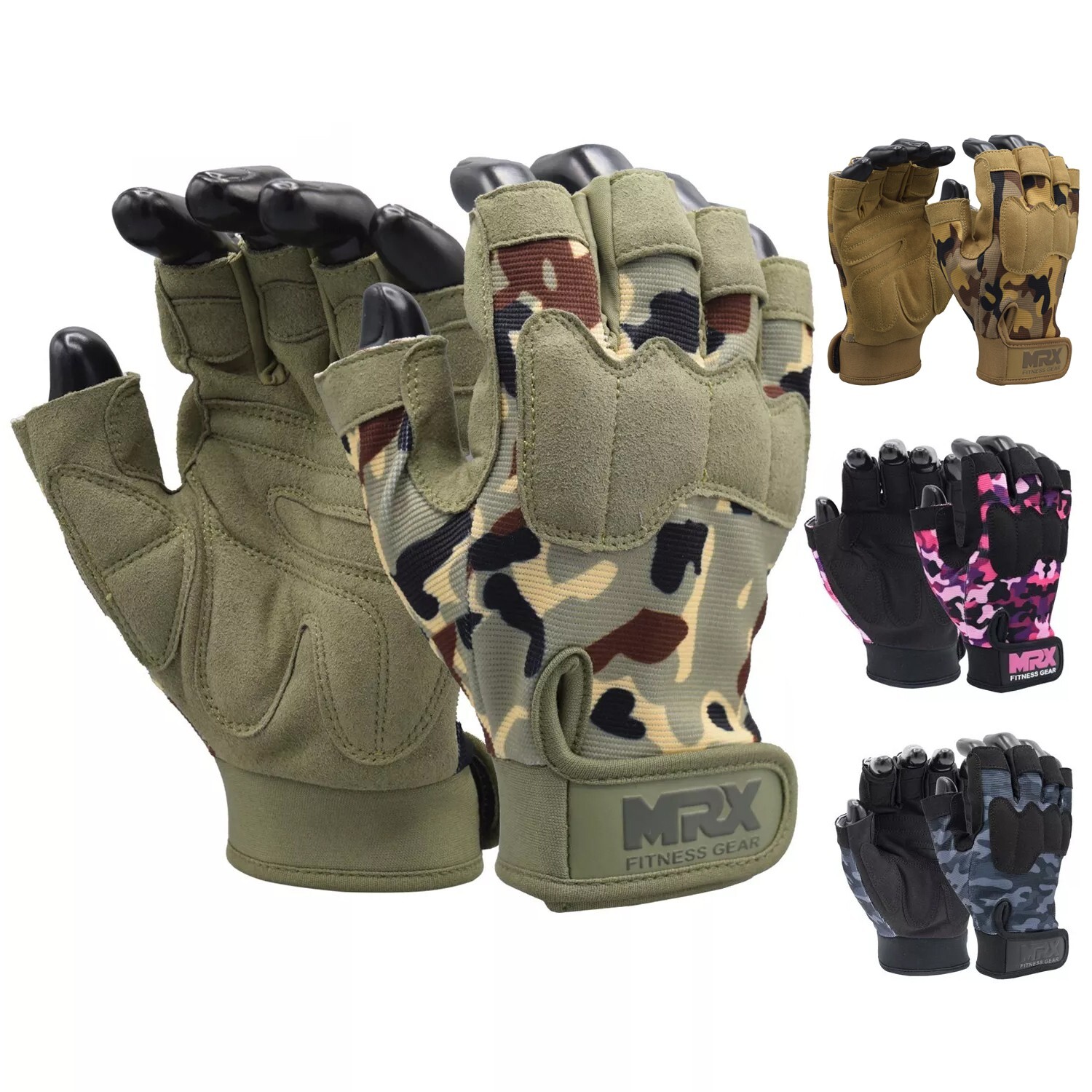 Weightlifting Gloves Gym Exercise Fingerless Support Lifting Gym Training Gloves