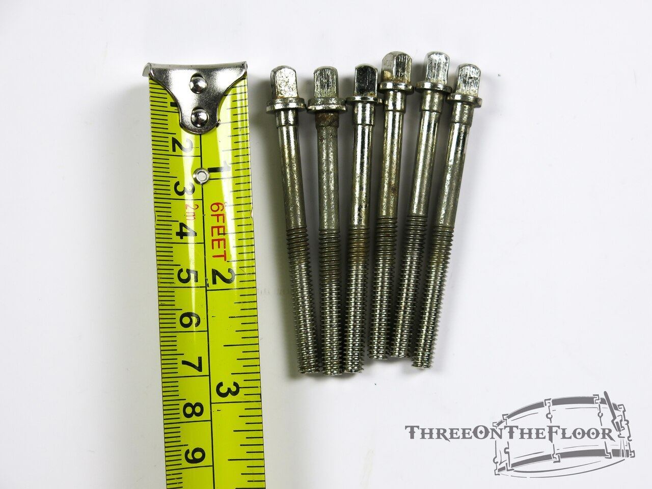 (x6) 1960s Gretsch ROUND BADGE Drum Tension Rod 3" : Lot116