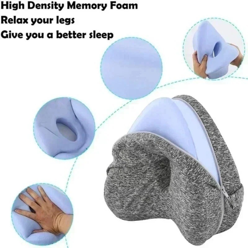 Memory Foam Leg Pillow for Side Sleepers Sciatica Hip Back Pain Relief