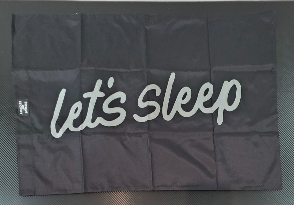 A******s Live Forever Lets F*** Lets Sleep Black Pillowcase Set