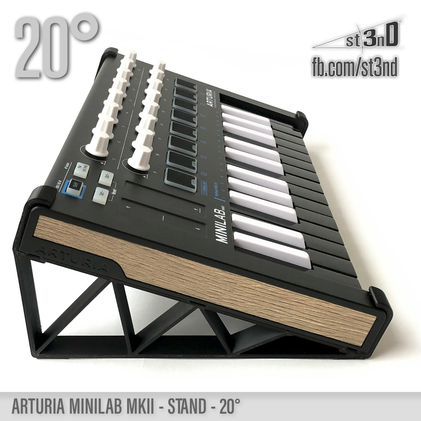 ARTURIA MINILAB MKII STAND - 20 degrees - 3D printed- 100% Buyers Satisfaction