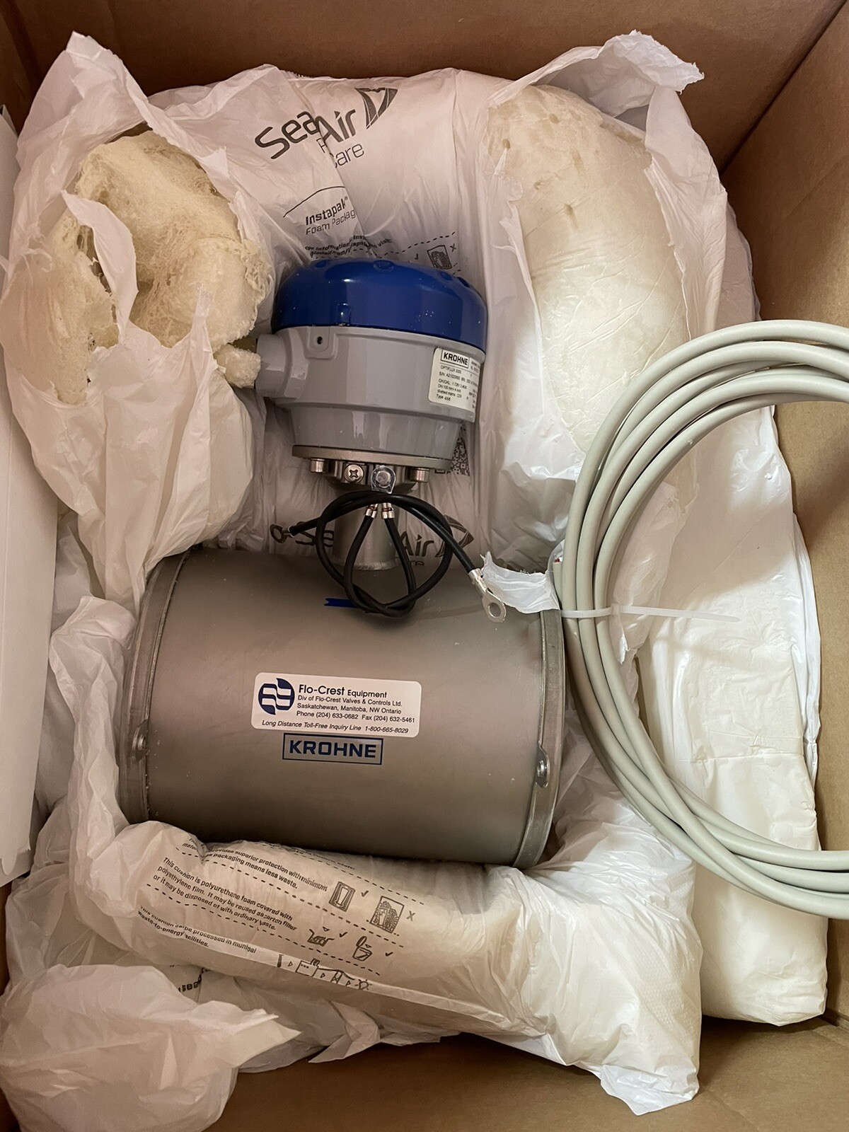 Krohne Optiflux 5000 F Electromagnetic Flow Sensor DN100 4” Altometer
