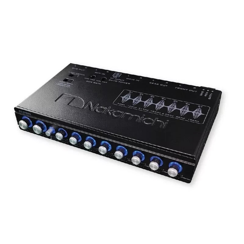 New Nakamichi EQ-Z8125 Car Audio 7-band Graphic Equalizer With 3.5mm RCA Aux-in