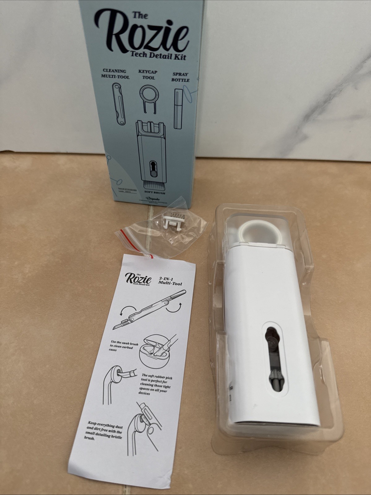 "The Rozie" Tech Detail Kit Cleaning Multi-Tool Computer Phone Device Clean Kit