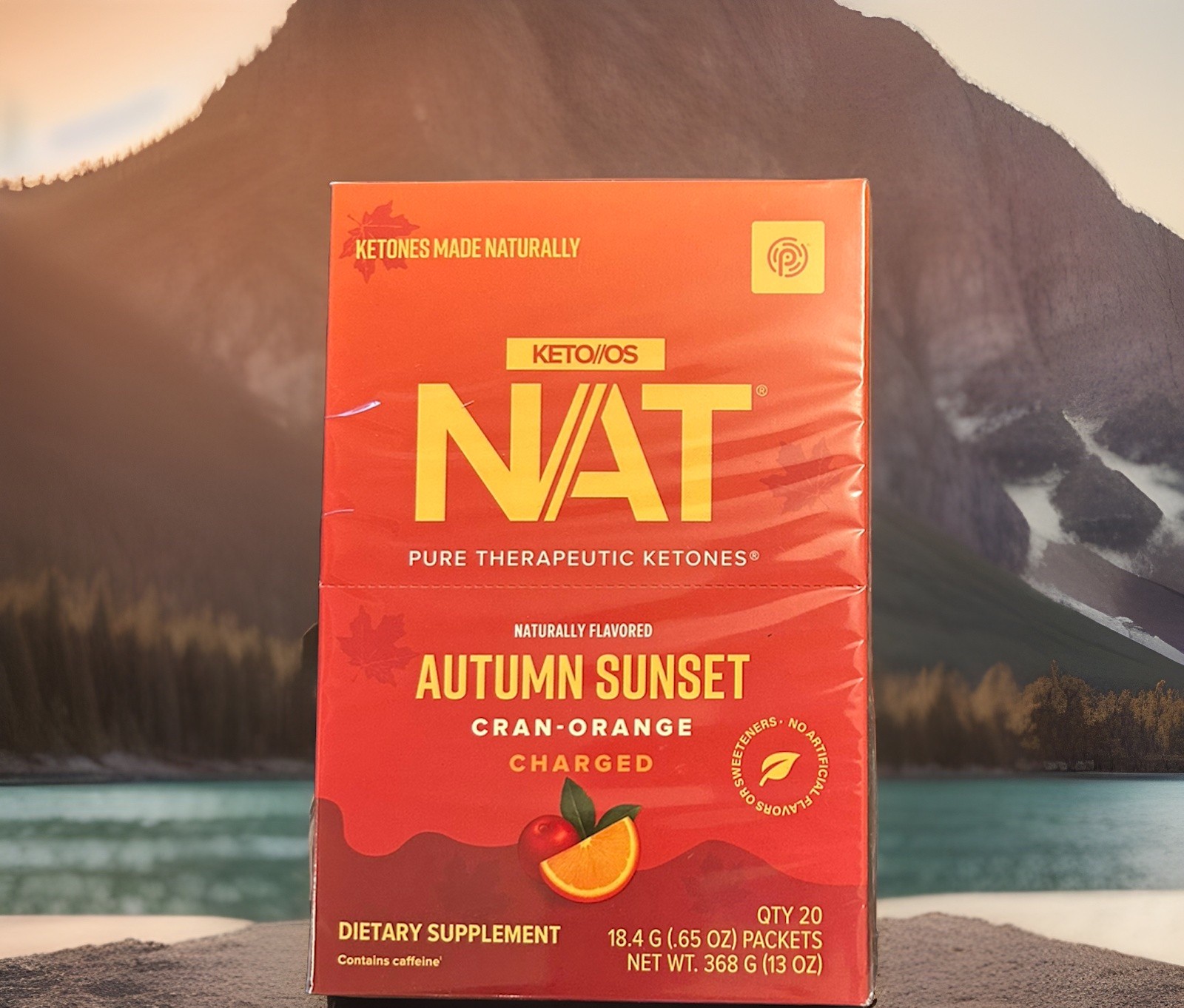 Pruvit KETO OS NAT AUTUMN SUNSET CRAN - ORANGE Charged 20 PK. EXP:04/2027