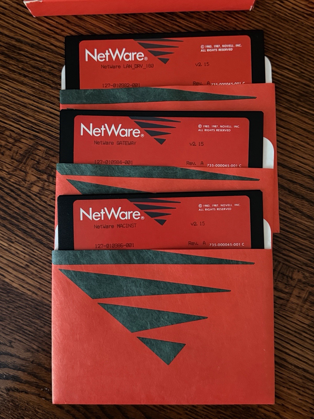 Vintage Novell NetWare for Macintosh Version 1.0 software kit W/ Box Floppy Disc