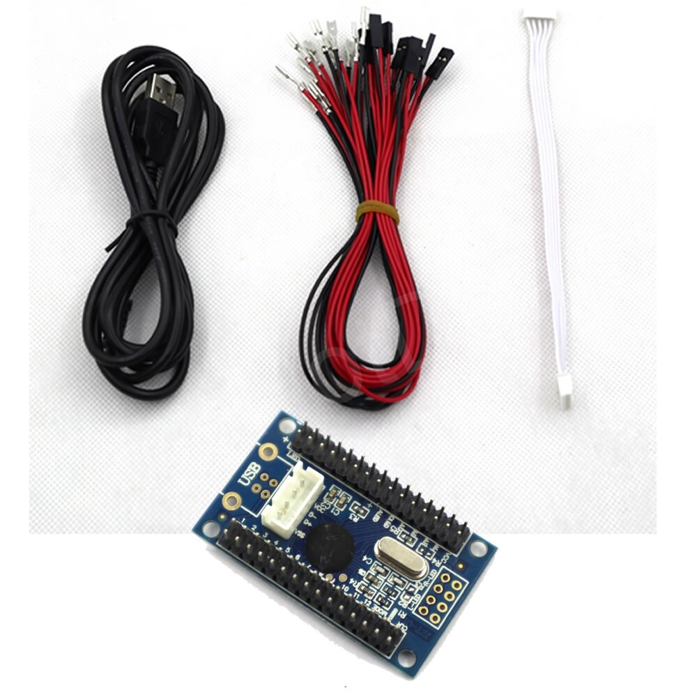 RAC-C300 Zero Delay USB Encoder PC Arcade Joystick Button Board Cable 5Pin 4.8m