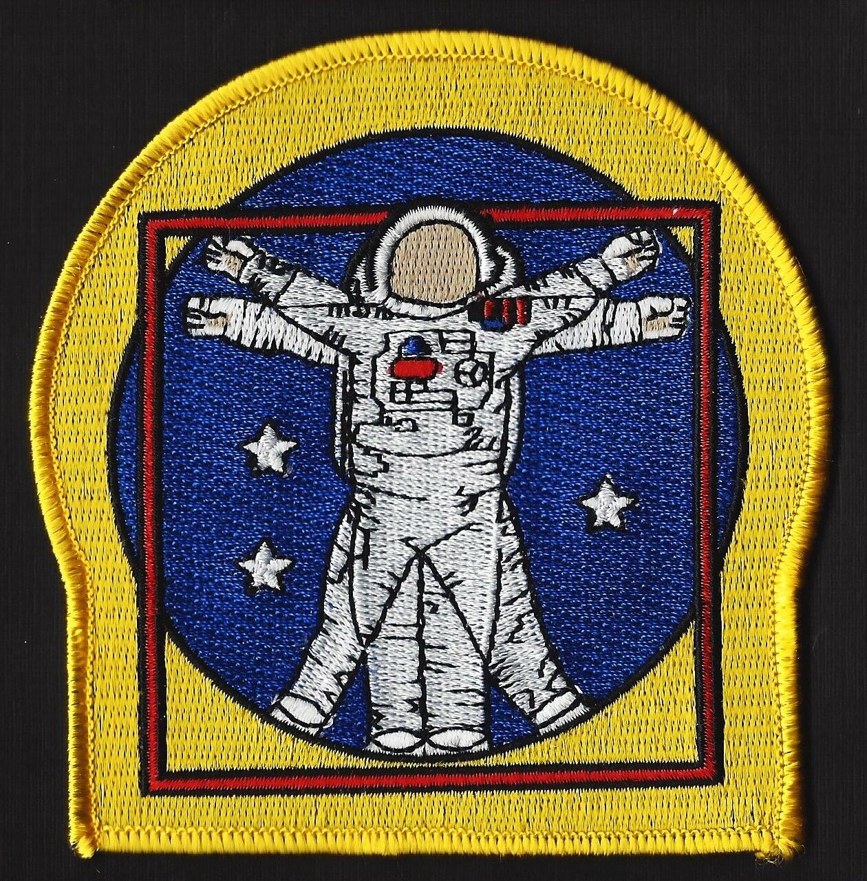 NASA EVA ASTRONAUT SPACE WALK - Vitruvian Man - 4" -  3 STAR PATCH MINT *****