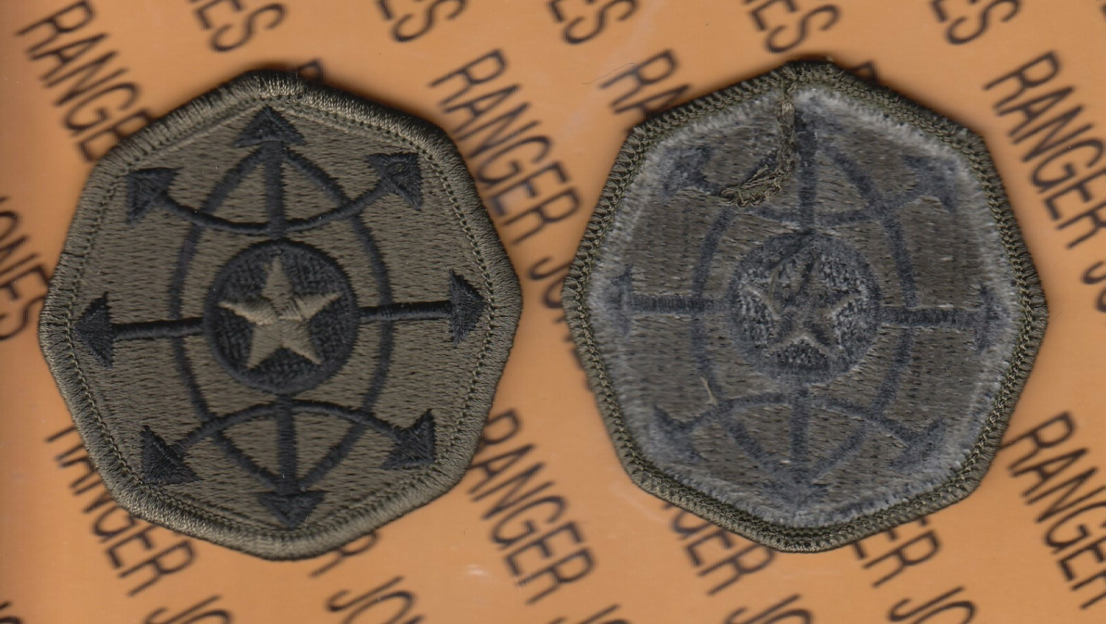 CID Criminal Investigation Division Black & OD Green star BDU ~2.5" patch m/e