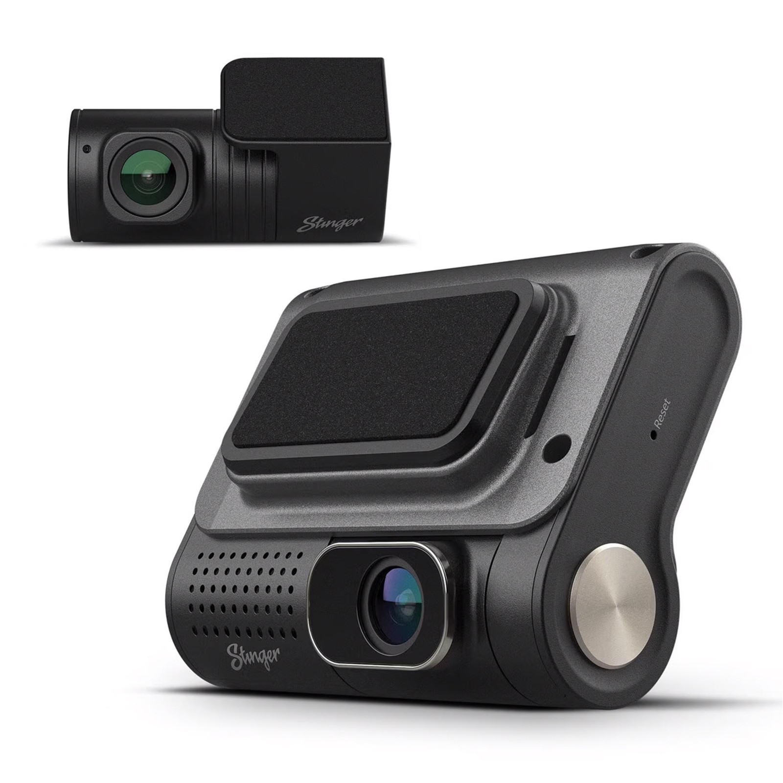 Stinger SDC-2CH2KQHD Opsis Universal 2K Quad HD Front & FHD Rear Dash Camera ...