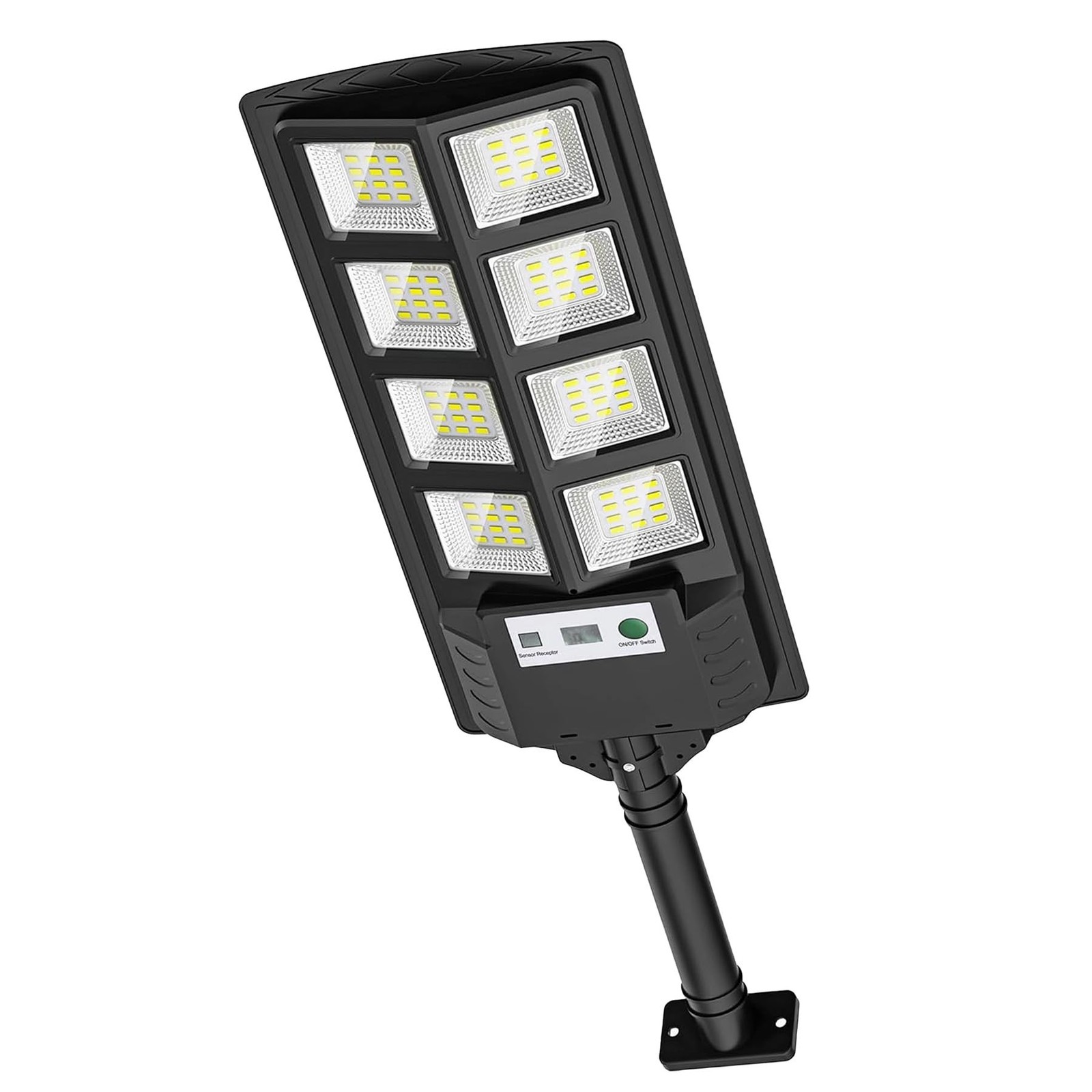 Solar Lights Outdoor Waterproof 6500K 12000LM LED Solar Street Lights, Wide A...