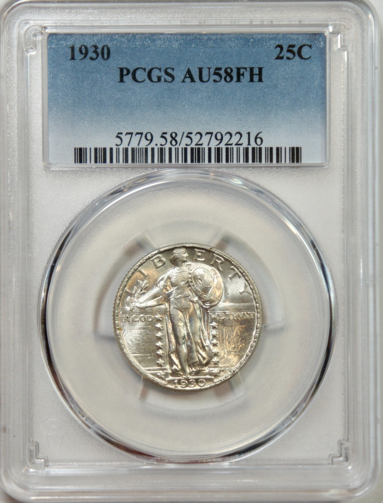 1930 Standing Liberty Quarter – PCGS AU58FH - SLQ - Stunning