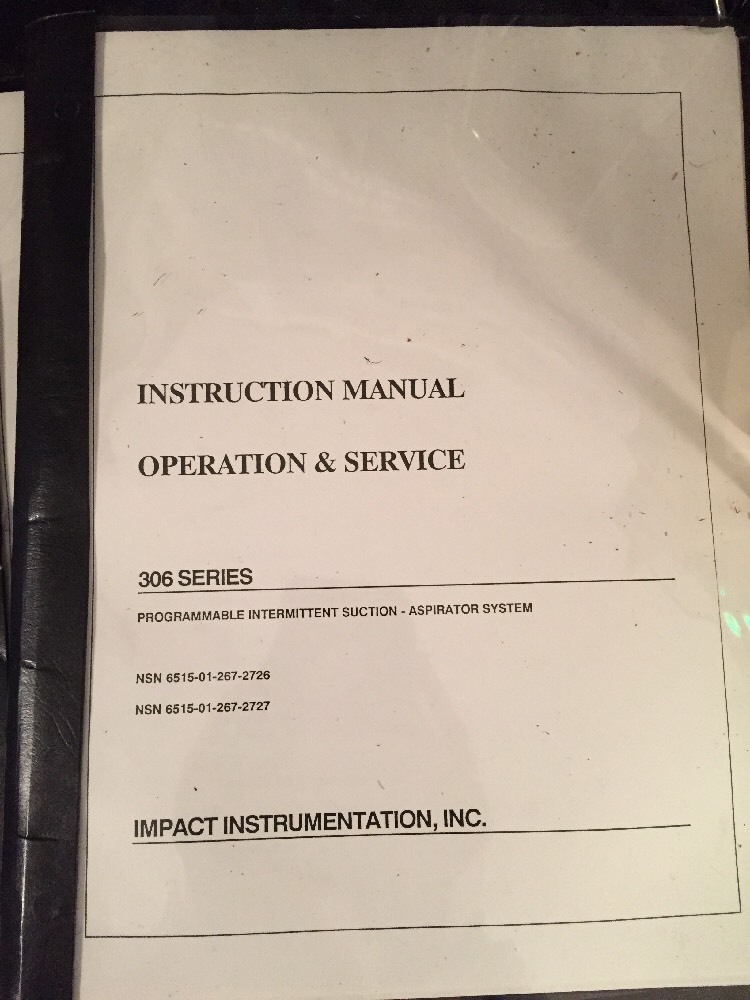 NEW IMPACT Intermittent Suction System Model 306M w/Instructions & Accessories