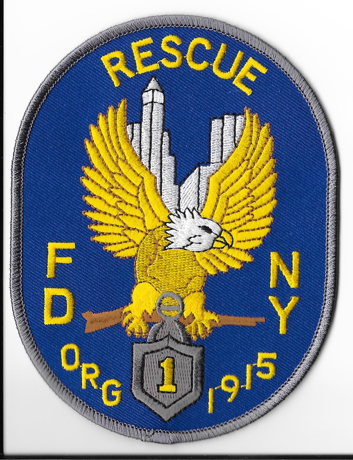 New York Fire Department (FDNY) Rescue 1 Patch V1