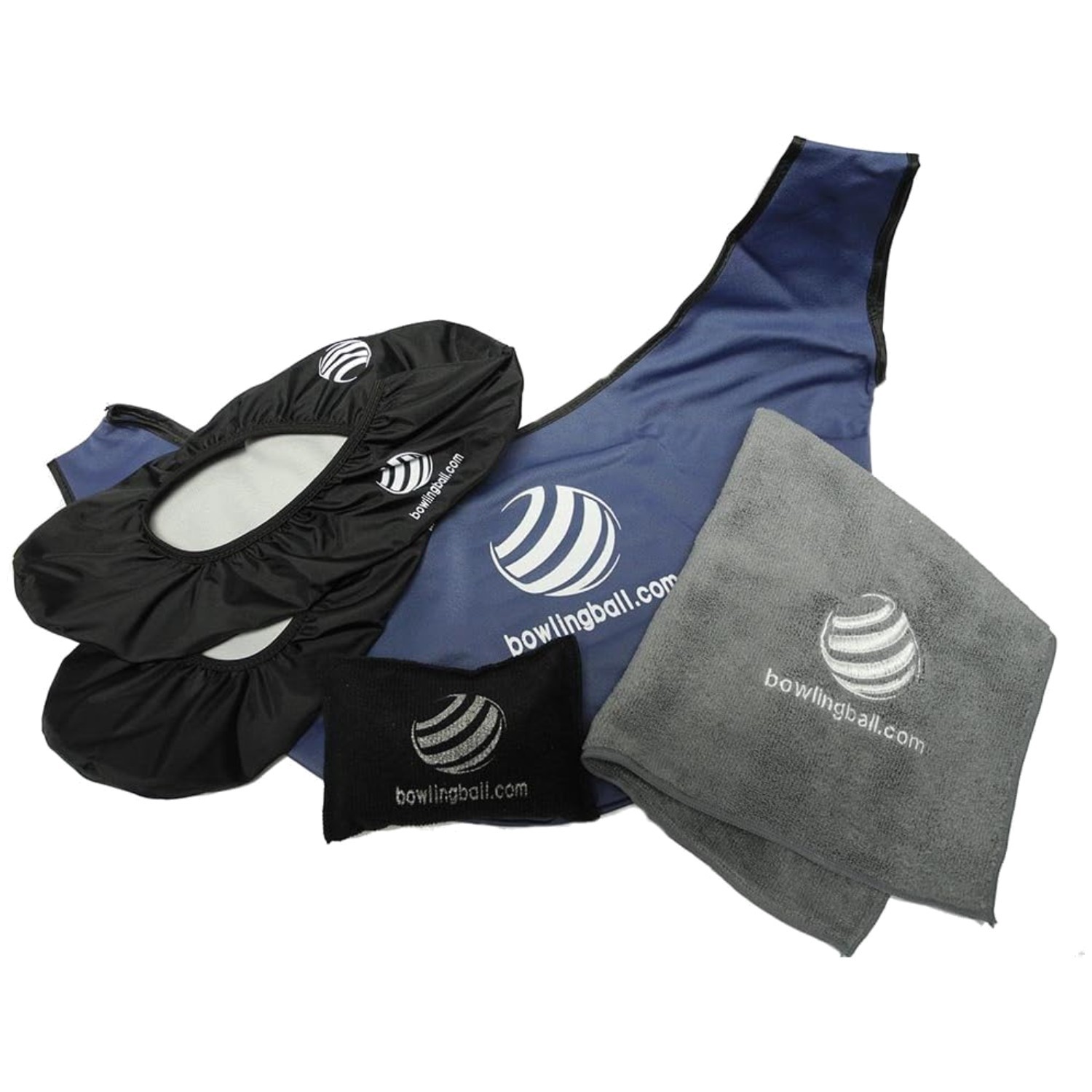 Bowling Ball Maintenance Kit - Towel, Grip Sack, Shoe Guards