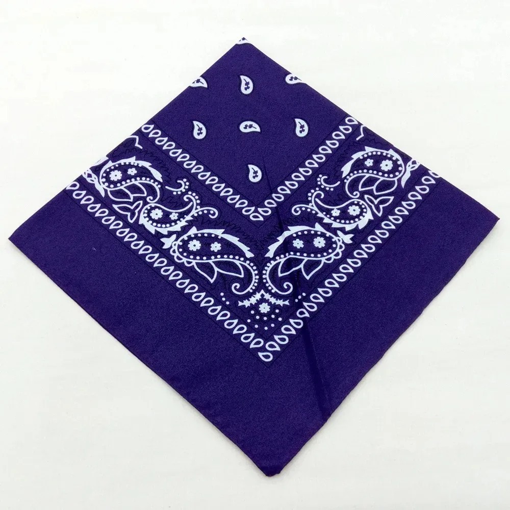 Bandana 100% Cotton Double Sided Print Paisley Cowboy Scarf Party Favor Headband