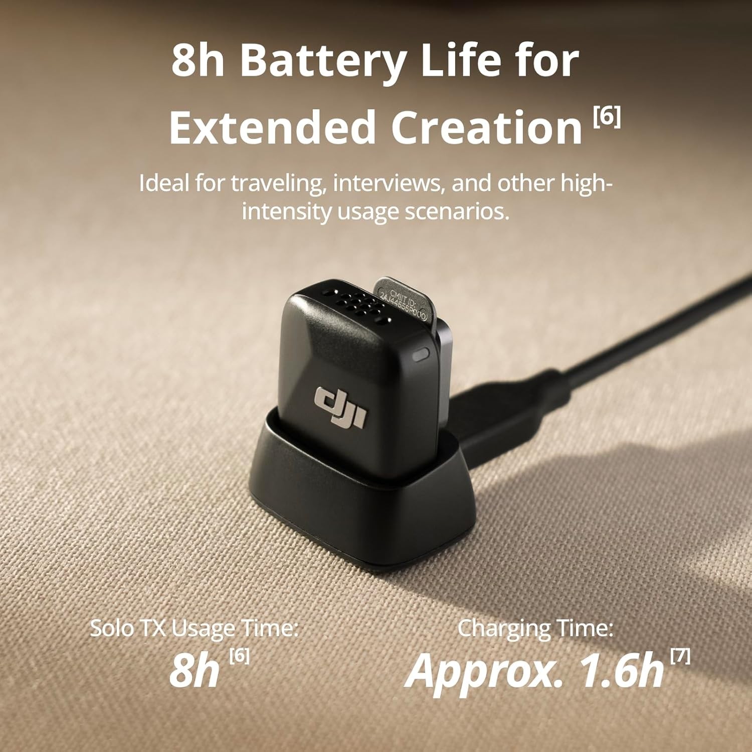 DJI Mic Mini Transmit,Wireless Microphone for Camera/iPhone/Android,Noise Cancel